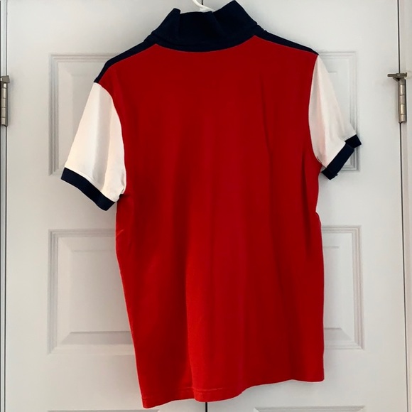 Tommy Hilfiger red white and blue polo - Picture 2 of 3